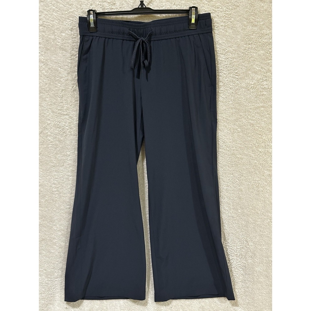 J Jill Fit Performance Pants Pockets Gym Yoga Navy Blue‎ Size XS Comfort